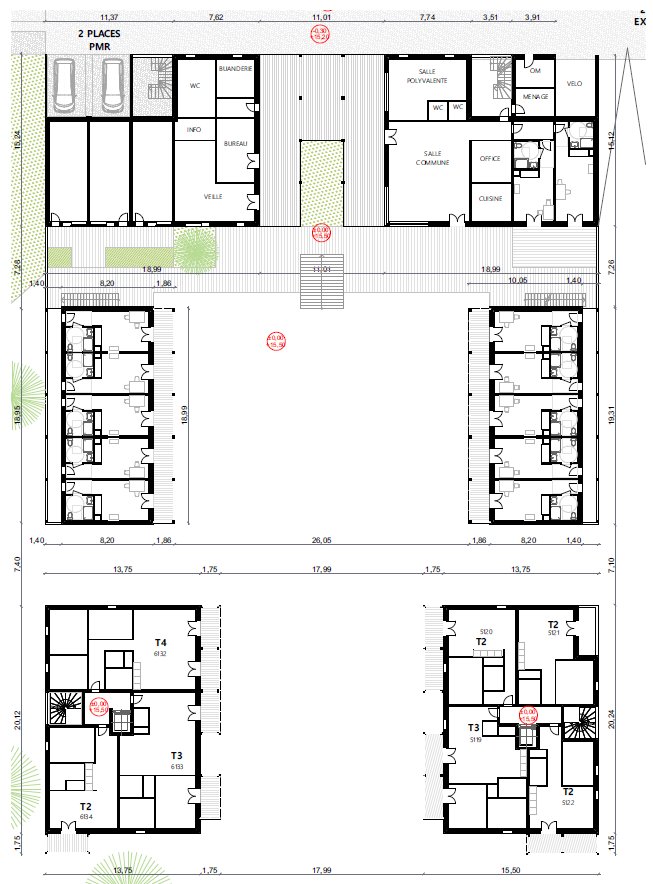 Plans des étages